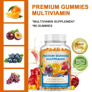 Vitamines et Minéraux Complets, Gommes Vitaminées Aromatisées aux Fruits de Haute Qualité, Vitamine C - Compléments Alimentaires pour Renforcer l'Immunité - Product Image 1