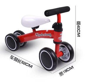 Nouveau Vélo d'équilibre pas cher pour enfants, jouet porteur 4 roues de bonne qualité pour tout-petits, mini poussoir pour premiers pas - Product Image 3