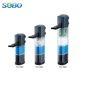 SOBO FH Series Submersible Aquarium Internal Filter , Adjustable Fish Tank Filter with Water Pump Power Head ,FH-1902/1903/1904