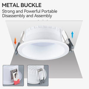 Dingdian <span class=keywords><strong>LED</strong></span> vòng lõm <span class=keywords><strong>Dimmable</strong></span> Spotlight 7 Wát trang trí nội thất trong nhà Trần CCT có thể thay đổi <span class=keywords><strong>LED</strong></span> chiếu sáng đồng đều <span class=keywords><strong>LED</strong></span> SMD Downlight - Product Image 2