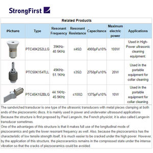 Transducteur à ultrasons StrongFirst <span class=keywords><strong>Langevin</strong></span> pour machine de nettoyage à ultrasons - Product Image 4