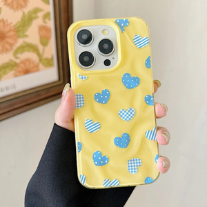 Custodia Protettiva Colorata a Scacchi a Forma di Cuore <span class=keywords><strong>con</strong></span> Texture Meteorite Anti-Caduta per <span class=keywords><strong>iPhone</strong></span> 17 16 15 14 - Product Image 2