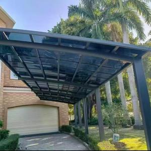 Cochera de policarbonato resistente a los rayos UV con estructura de aleación de aluminio, muy vendida, para estacionamiento exterior. - Product Image 4
