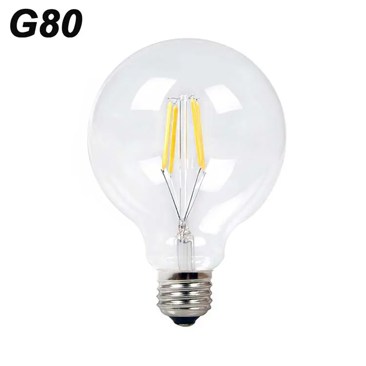 G80 luce decorativa per la casa E26 E27 B22 120v 220v 5w 8w lampadina Edison a filamento Led dimmerabile