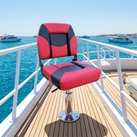 Siège pliant pour capitaine de bateau Allshine Marine, dossier haut, durable, imperméable, en vinyle
