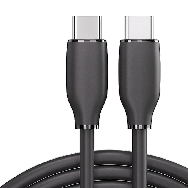 60W Silicone PD USB C Cable 1M 2M Fast Charging Type C to Type C Mobile Phone Cable for iPhone 17 16 15 Pro Max Samsung