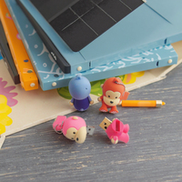 Clé USB multi-interface en silicone PVC étanche, imprimée sérigraphie, motif singe mignon, 8 Go/16 Go/32 Go
