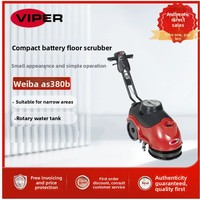 Nuevo Modelo de Cepillo para Pisos Manual a Batería, Máquina de Limpieza Automática VIPERS para Restaurantes y Gestión de Propiedades AS380B