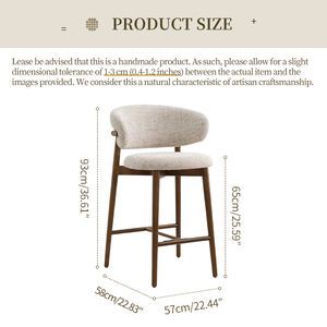 Tabourets de <span class=keywords><strong>bar</strong></span> hauts en tissu rembourré avec structure en <span class=keywords><strong>bois</strong></span> massif de frêne côtier, vente en gros pour îles de cuisine et bars domestiques en Australie - Product Image 6