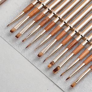 2025 New Hot Sale 13-Piece High Quality Metal Pen Holder Hot Sale Nail Art <b>Brush</b> Set - Product Image 2