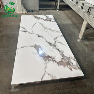 Panneau mural en <span class=keywords><strong>PVC</strong></span> imitation marbre 3 mm, feuille de <span class=keywords><strong>PVC</strong></span> brillant UV pour table de cuisine 4x8 pieds - Product Image 6