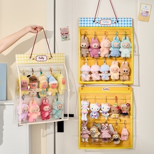 Étagère de rangement Labubu à deux niveaux, suspendue au mur, en feutre, pour organiser les poupées et les jouets en peluche - Product Image 1