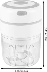 Wireless USB Charging 30W Eco-Friendly Electric Mini Garlic Crusher Press Blender Grinder 100ml Capacity PP Plastic Stainless - Product Image 3