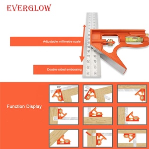 Carré de charpentier d'angle de résolution professionnelle Carré de combinaison de règle d'angle durable - Product Image 5