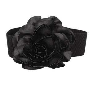 Robe de soirée pour femme <span class=keywords><strong>Corset</strong></span> Waist Handmade Large Fabric Flower Belt for Girls With 8 Colors - Product Image 1