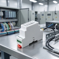 Módulo Transceptor de Datos Inalámbrico Industrial LoRa, Largo Alcance de 6KM, Módem de Radio LoRa con Puerto Serial RS485/232/TTL para PLC IoT