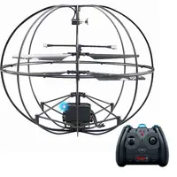 Yeni Rc helikopter 2.4G uzaktan kumanda uçan oyuncak 3 kanallı radyo kontrollü çocuklar elektrikli Drone topu jiroskop ile
