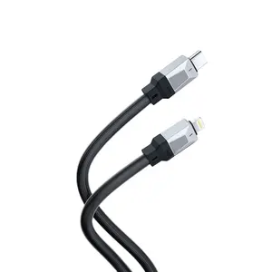 XUNDD热卖网络数据电缆TPU充电器电缆C至L型-C快速数据电缆适用于iPhone安卓手机配件