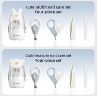 Kit de Soins pour Bébé Personnalisé avec Logo OEM ODM, Accessoires pour Enfants, Coupe-Ongles, Limes, Outils, Ensemble de Coupe-Ongles pour Nouveau-nés