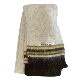 Maiokoto Studio Wool Blend Scarf Women Autumn Winter Soft Warm Thick Neck Warmer Couple Fashion Accessory - Product Image 5