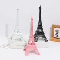 Paris Tour Eiffel Modèle En Fer Forgé Artisanat Architectural Ornement Art Figurine Artisanat Accessoires De Bureau