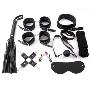 Juego de 10 Piezas de Bondage SM para Adultos Unisex, Cuerdas, Pinzas para Pezones, Collar, Restricciones para Estimulación y Coqueteo, Tipo BDSM - Product Image 5