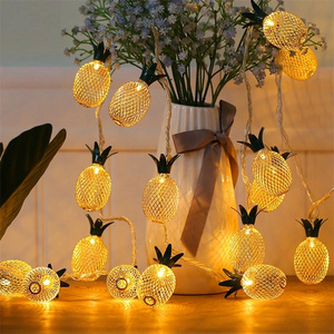 Pineapple Lamp Led Retro Heart Shape Christmas Battery Box String Light Wedding <strong>Background</strong> Decoration Student Children Gift - Product Image 6