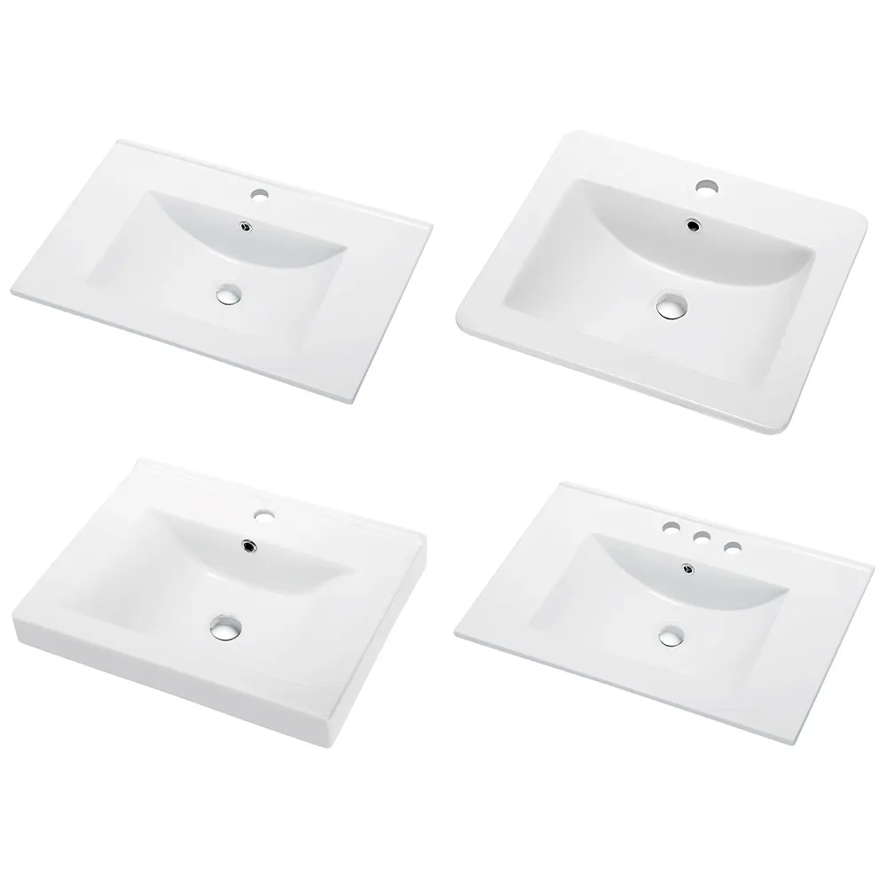 Wholesale Cupc Porcelain Hand Wash Ceramic Bathroom Basin Vessel Sink Counter Thin Edge Cabinet Wash Basin