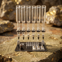 Distributeur de parfum professionnel à 6 têtes, flacon en verre avec pompe pulvérisatrice, présentoir pour bar à parfums