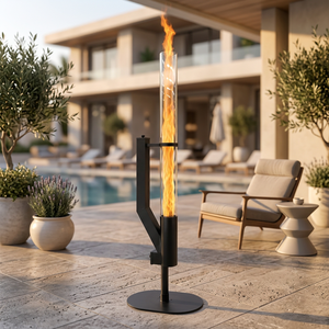 <span class=keywords><strong>Stufa</strong></span> <span class=keywords><strong>a</strong></span> Pellet per Esterni Stile Fattoria, Riscaldatore da Patio per Terrazza, Cortile e Giardino - Product Image 3
