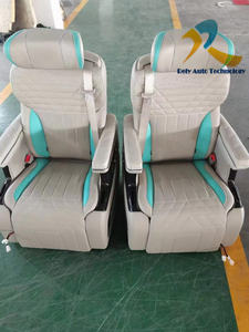 Asiento aerodinámico de cuero eléctrico de lujo con reposapiés Color personalizado para <span class=keywords><strong>Mercedes</strong></span> Vito/Vclass/Alphard/Vellfire - Product Image 3