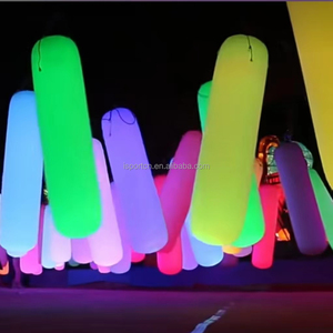 Columna de Luz Inflable Interactiva Gigante de PVC, Hermética, con Cambio de Color, Tubo LED Brillante, Decoración para Festivales de Música/Instalaciones Artísticas - Product Image 1