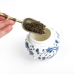 Cuchara de té de mango largo de aleación de zinc al por mayor, pala, accesorios de té, cuchara de té de Kung Fu - Product Image 4