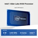 Pc Mini Intel N100 Nas Processor M.2 2280 NVMe Ssd FPC Sata tertanam N100 Intel Pc murah