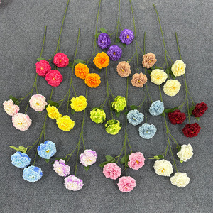 Flores Artificiales de Peonía de 3 Cabezas, Flores de Seda para Decoración de Bodas y Hogar, Ecológicas - Product Image 3