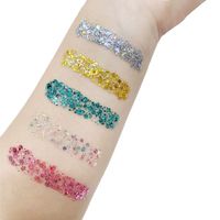 Paillettes pour les yeux, les ongles, les cheveux, le corps, le visage, gel, paillettes de sirène, fard à paupières, maquillage théâtral, festival, fête, cosmétiques, plante naturelle, 42g