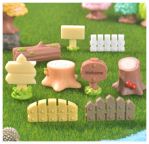 Decoración Moderna para el Hogar, Mini Jardín de Resina, Letrero de Bienvenida, Valla, Tronco de Árbol, Flecha, Señal de Carretera, Lindas Mini Figuras, Amor de Hadas - Product Image 6