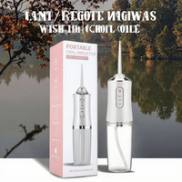 Hydropulseur Dentaire Électrique Sans Fil 3-en-1 Portable avec Mode DIY et 4 Embouts de Jet pour un Soin Buccal Optimal