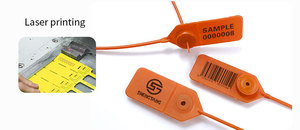 Precintos de Seguridad Ajustables de PP/PE con Código QR y Logotipo/Número, de Un Solo Uso para Contenedores, Camiones y Furgonetas - Product Image 4