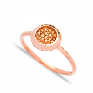 Minimalist Round Citrine <b>CZ</b> Stone Cluster <b>Ring</b> Bar Setting Handcrafted 925 Sterling Silver Women's Jewelry Turkish - Product Image 2