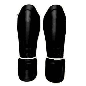 Protège-tibias de boxe et MMA en cuir PU léger avec fermeture auto-agrippante haute taille pour arts martiaux - Product Image 5