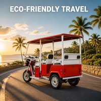 Véhicule électrique touristique personnalisable en couleur, mini-bus 4x4 pour parc d'attractions, balade familiale