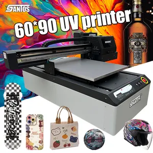 UV Inkjet impressão máquina plástico pvc pet filme impressora plana impressoras uv 6090