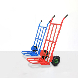 Warehouse Storage Convertible Foldable Push Hand Cart <strong>Trolleys</strong> Foldable <strong>Heavy</strong> Hand Cart for Sale - Product Image 3