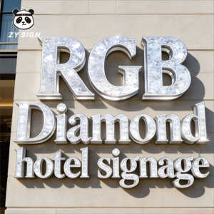 Letreros Luminosos de Acrílico y Metal 3D Personalizados para Número de Puerta de Hotel, Señalización Exterior Impermeable y Duradera - Product Image 2