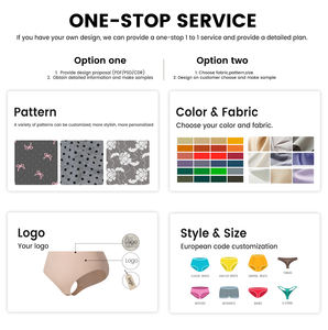 <span class=keywords><strong>Calzoncillos</strong></span> cómodos de malla de encaje Sexy para mujer al por mayor, <span class=keywords><strong>calzoncillos</strong></span> cómodos con diseño de lazo transparente sin costuras XL - Product Image 6