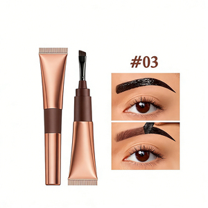 Crayon à sourcils imperméable facile à appliquer, technologie de teinture, brosse à lame portable, petit plateau incurvé, maquillage personnalisé OEM avec logo - Product Image 4