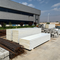 Panel Dinding Polyurethane/EPS/Polystyrene/PU/PIR/PUR/Puf/Rock Wool Berbagai Ketebalan, Panel Sandwich Berkualitas Terpercaya