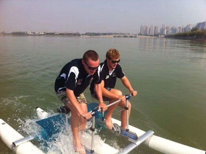 Bicicletta Acquatica in Alluminio per 1 Persona, Pedalò, Bici d'Acqua Singola per Noleggio in Resort, Fitness ed Esercizio - Product Image 5