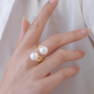 Plateau pour anneaux en argent S925, accessoires DIY pour perles, perles rondes de 6-8 mm, édition 1726, anneau lapin, outils et équipements pour bijoux en argent - Product Image 3